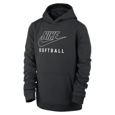 Nike Swoosh Club Fleece Big Kids Softball Pullover Hoodie. Nike